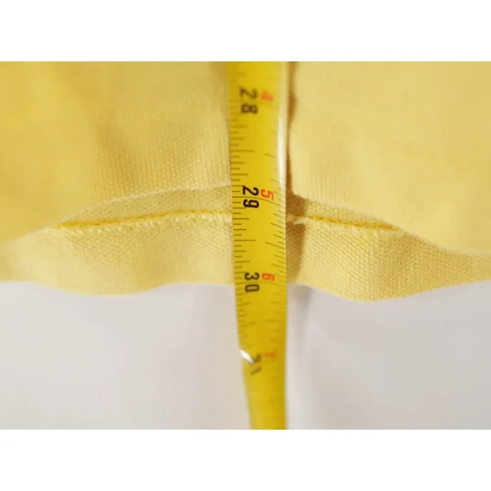 Polo Ralph Lauren Mens XL Yellow Polo Shirt Classic Fit Short Sleeve Casual Work